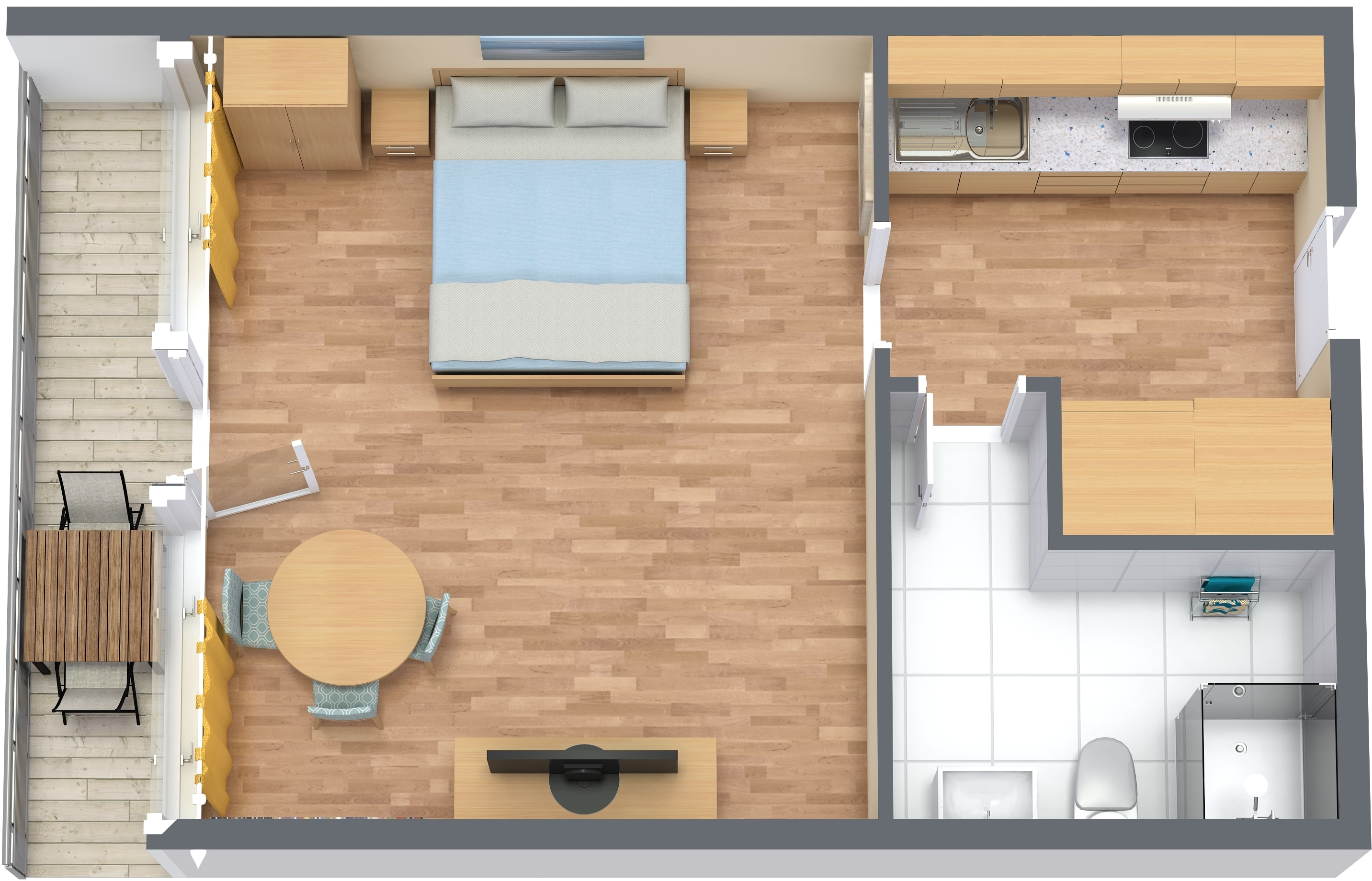 Düne 32qm Landseite